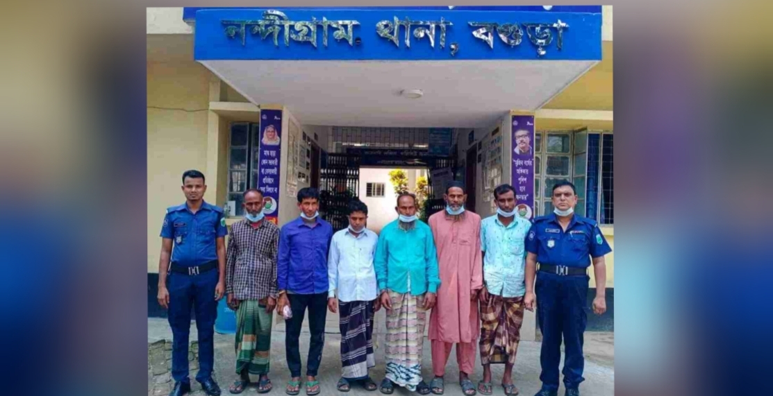 নন্দীগ্রামে সরকারি রাস্তার গাছ চুরি মামলায় ৬ আসামী গ্রেফতার