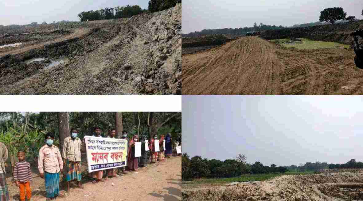 মোহনপুরে ইউএনও’র মদদে চলছে পুকুর খনন