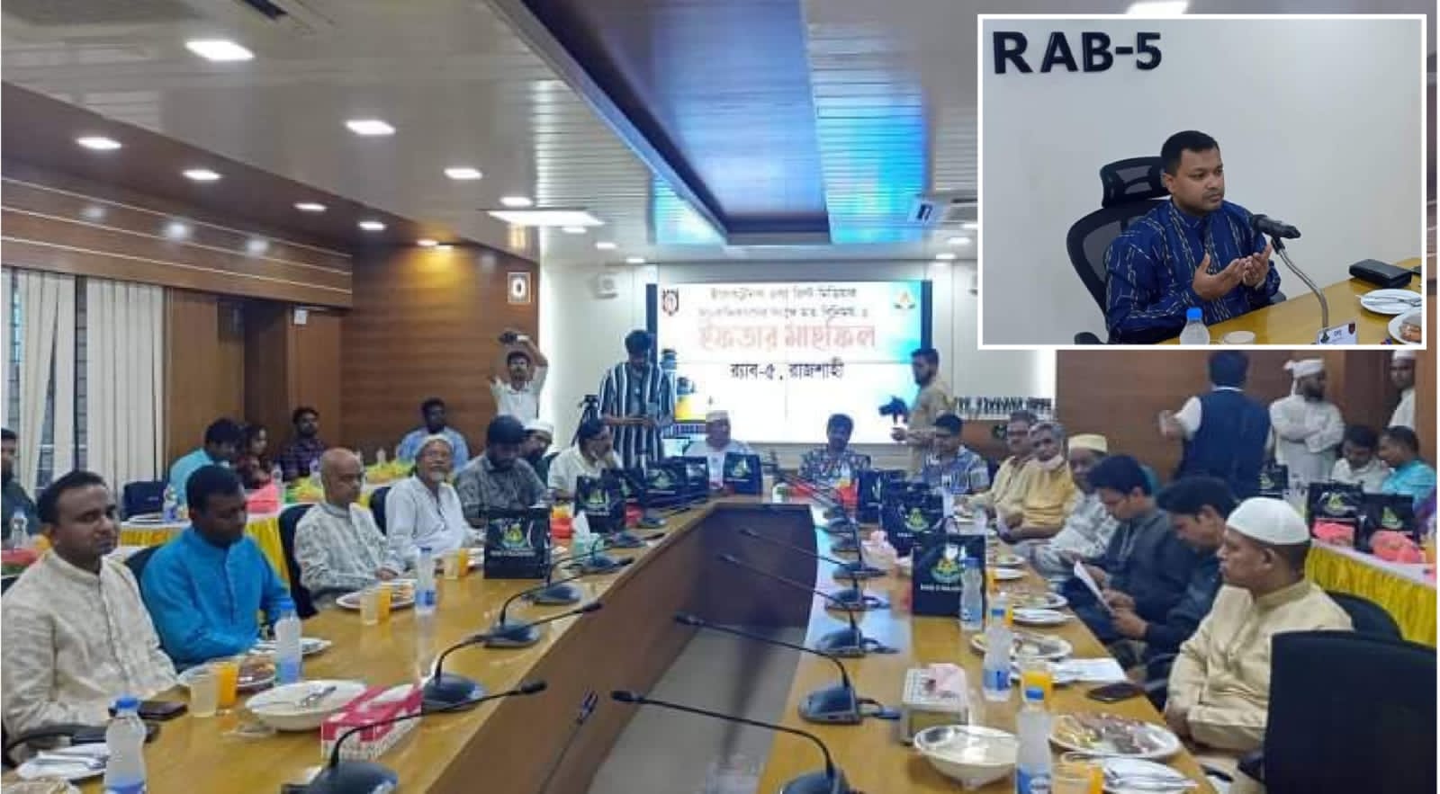 গণমাধ্যম কর্মীদের নিয়ে র‍্যাব-৫ এর মতবিনিময় ও ইফতার