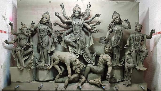 নন্দীগ্রামে এবার ৪৫ টি মন্ডপে দুর্গাপূজার প্রস্তুতি চলছে