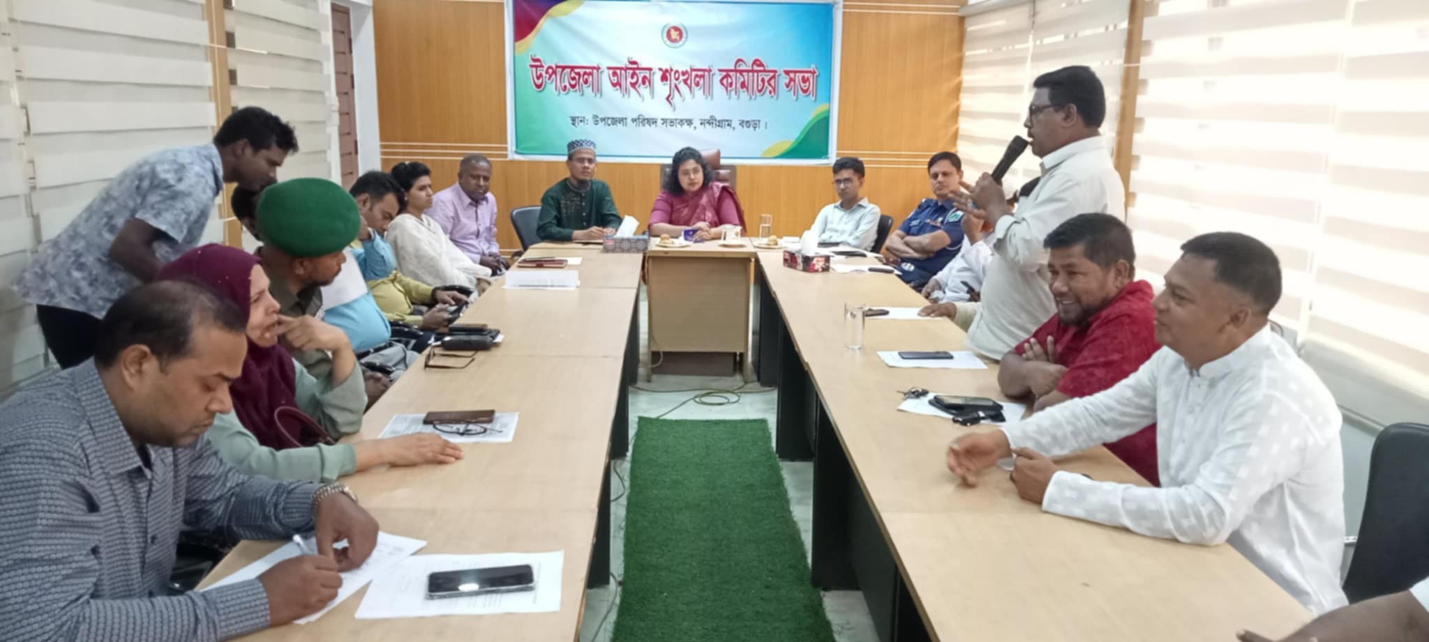 নন্দীগ্রাম উপজেলা আইন শৃঙ্খলা কমিটির সভা অনুষ্ঠিত
